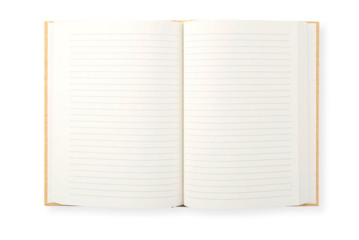 Linjerad Notebook A5 128 sidor Black