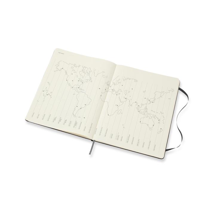 Moleskine Monthly Notebook svart hard XL 2021