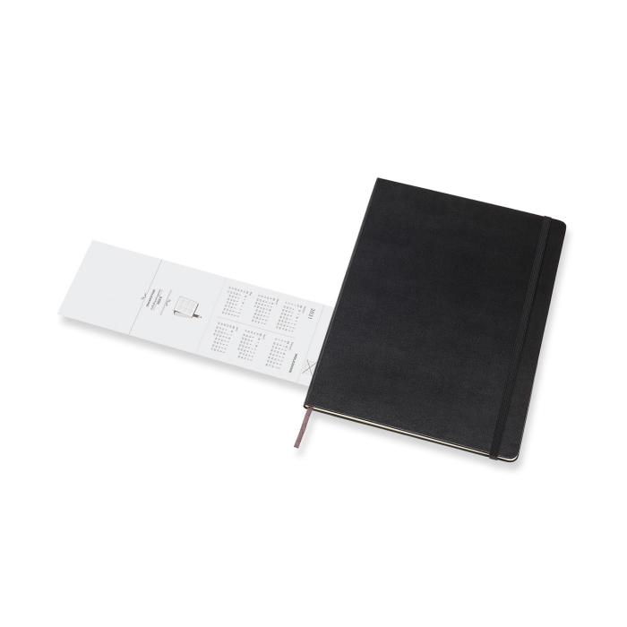 Moleskine Monthly Notebook svart hard XL 2021