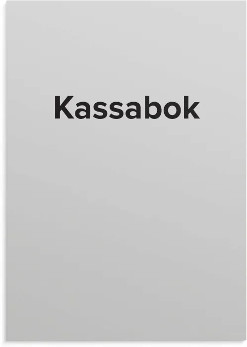Kassabok - A5 148x210mm
