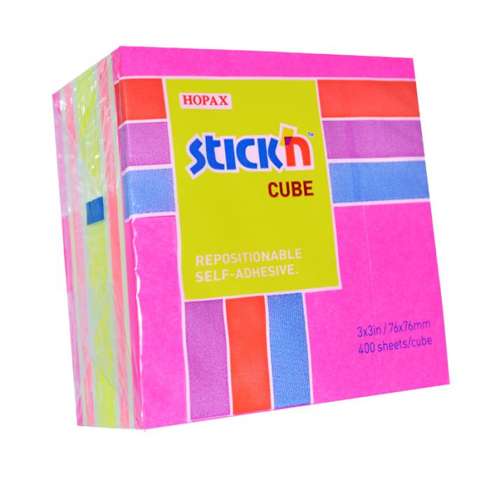 Notisblock 76x76 Rosa 400 blad