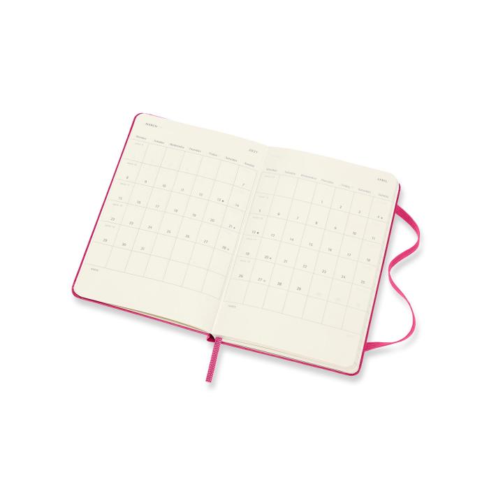 Moleskine Weekly Notebook Pink hard pocket 2021