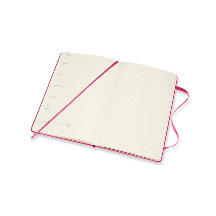 Moleskine Weekly Notebook Rosa hard Large 2021
