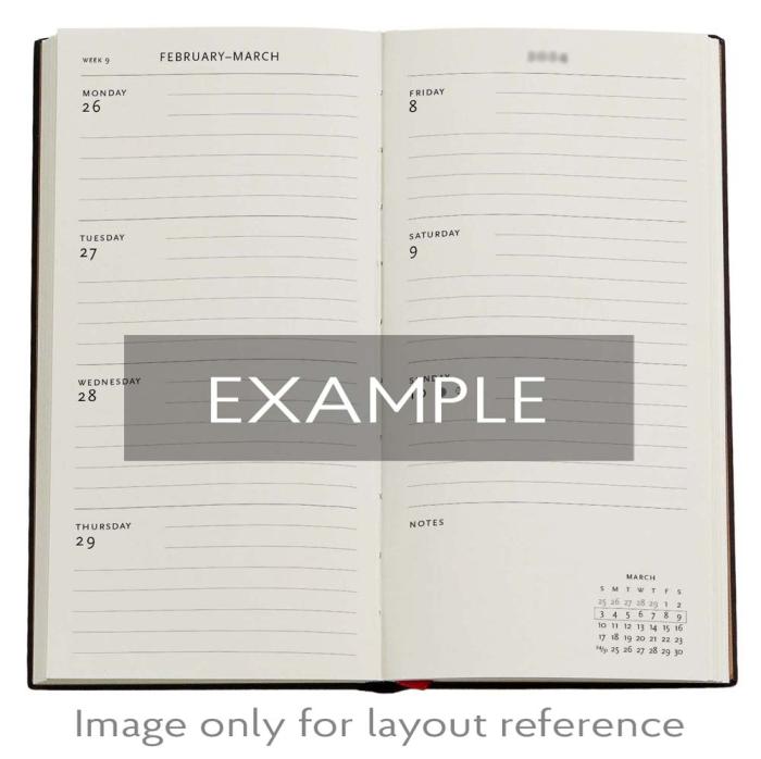 Kalender Paperblanks Porto Slim Horizontal 2026