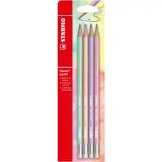 Blyertspenna Swano HB Pastell 4-Pack 