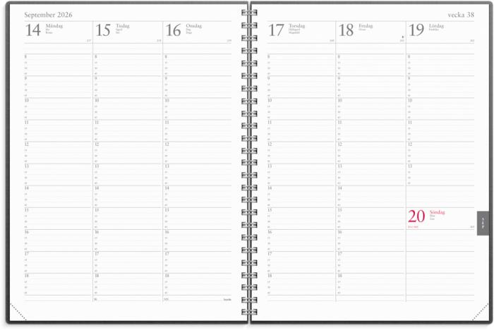 Veckojournal Eco Line 2026