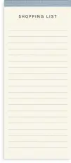 Shopping list Textile