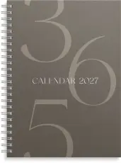 Kalender Senator A5 Story brun 2027
