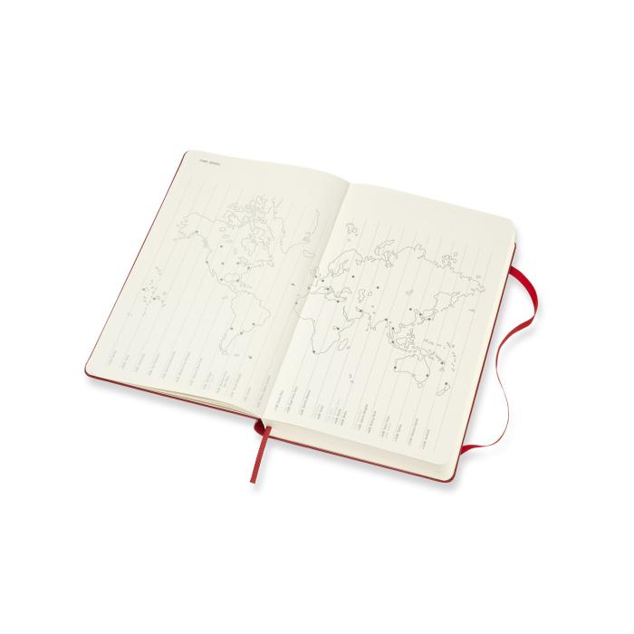 Moleskine Moleskine Daily Planner Large hard cover 20/21 Röd - Kalenderkungen.se