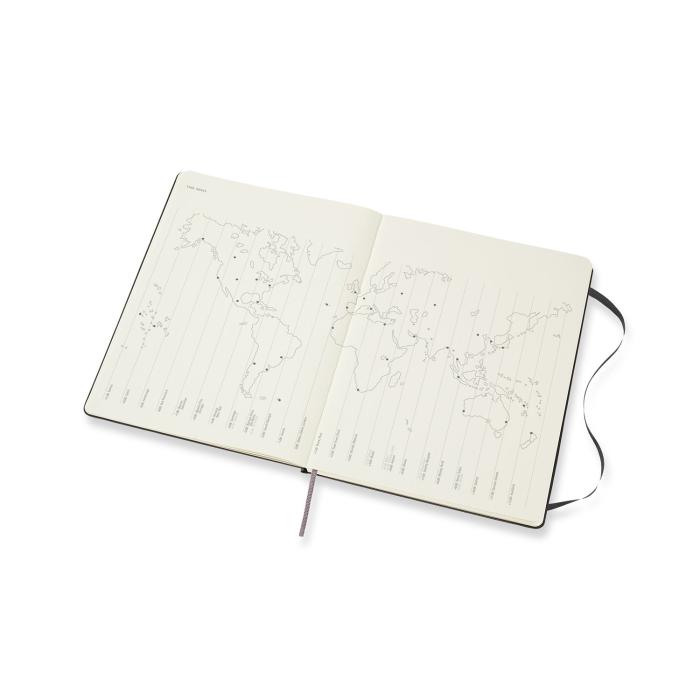 Moleskine Moleskine Veckokalender XL Svart Hard 20/21 - Kalenderkungen.se