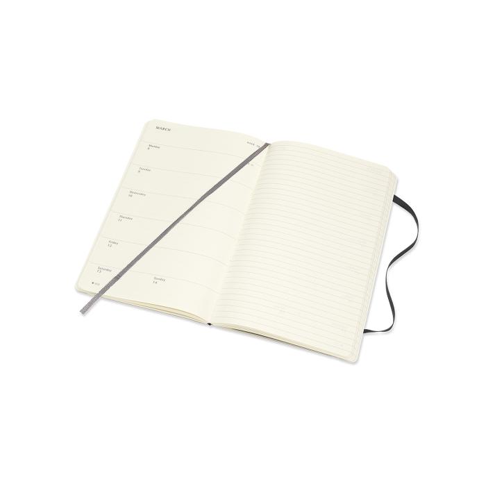 Moleskine Moleskine Veckokalender L Svart Soft 20/21 - Kalenderkungen.se