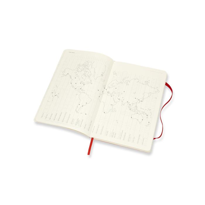 Moleskine Moleskine Veckokalender L Röd Soft 20/21 - Kalenderkungen.se