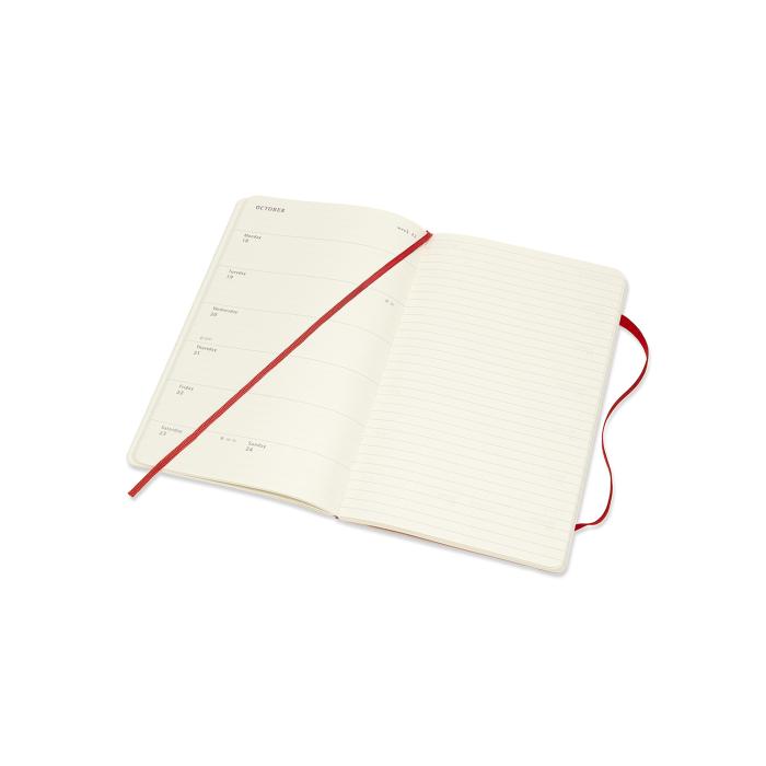 Moleskine Moleskine Veckokalender L Röd Soft 20/21 - Kalenderkungen.se