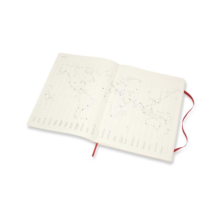 Moleskine Moleskine Veckokalender XL Röd Mjuk 20/21 - Kalenderkungen.se