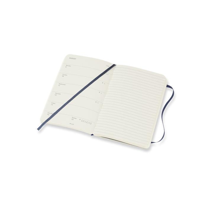 Moleskine Moleskine Veckokalender Pocket Blå soft 20/21 - Kalenderkungen.se