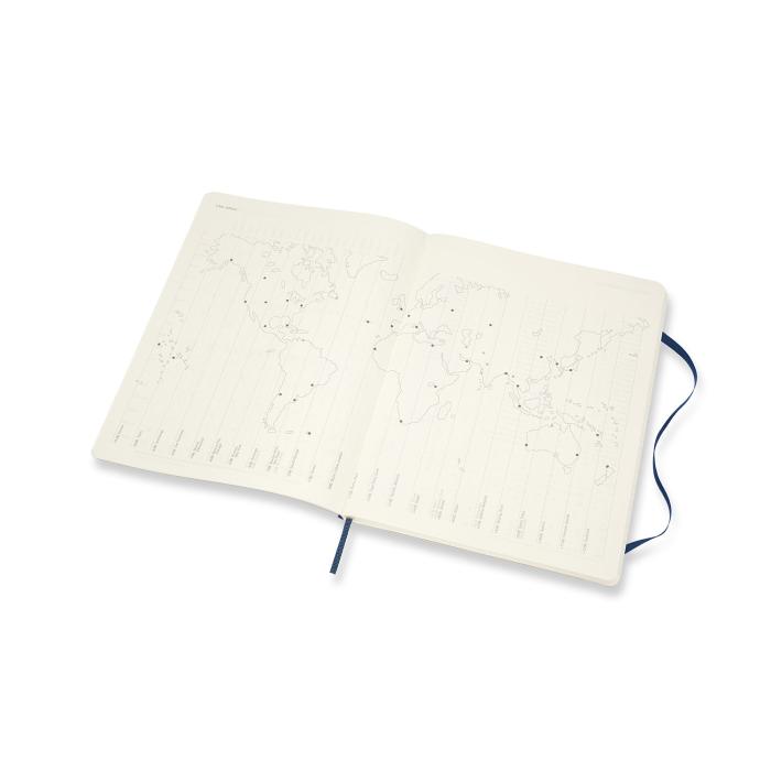 Moleskine Moleskine Veckokalender XL Blå Mjuk 20/21 - Kalenderkungen.se