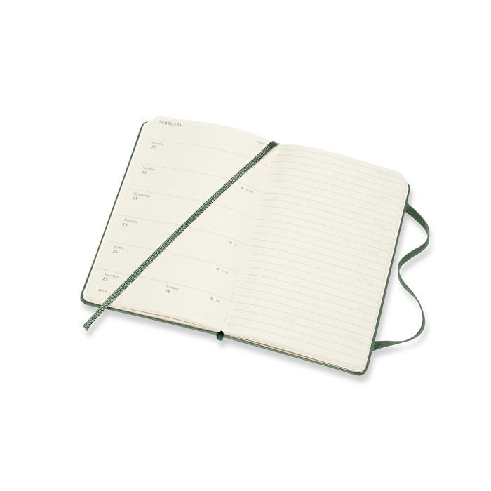 Moleskine Moleskine Veckokalender Pkt Grön Hård 20/21 - Kalenderkungen.se
