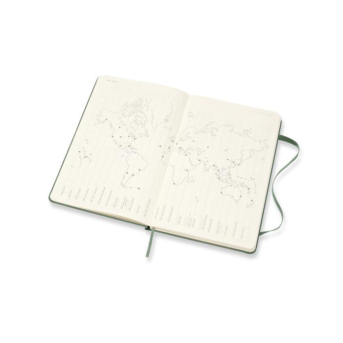 Moleskine Moleskine Veckokalender L Grön Hård 20-21 - Kalenderkungen.se