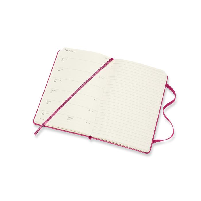 Moleskine Moleskine Veckokalender Pkt Rosa Hård 20/21 - Kalenderkungen.se