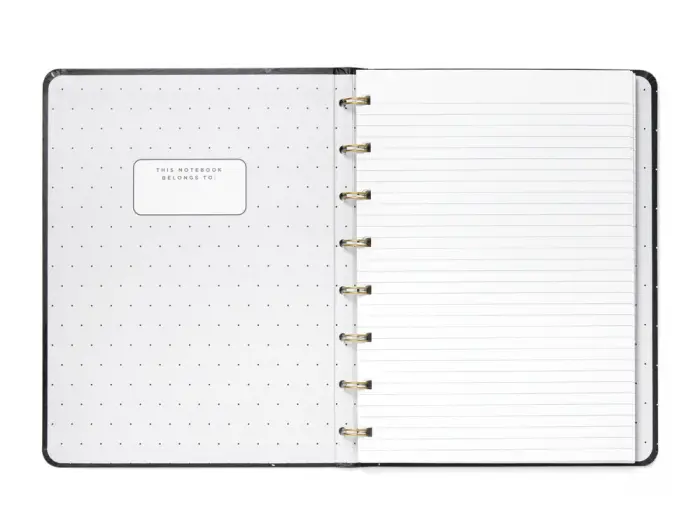 Filofax Notebook A5 Moonlight Black