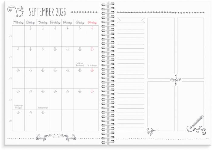 Kalender 2026 Doodle 