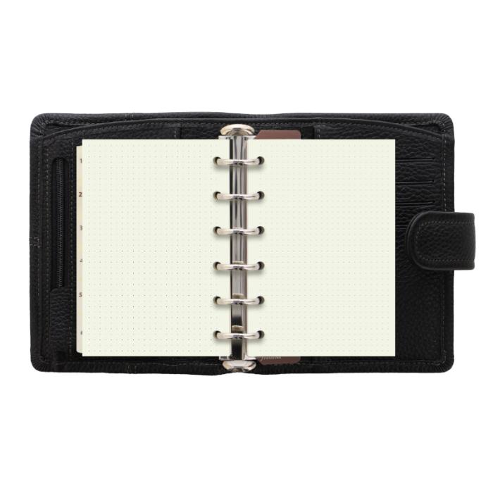 Filofax Classic Stitch Pocket Svart
