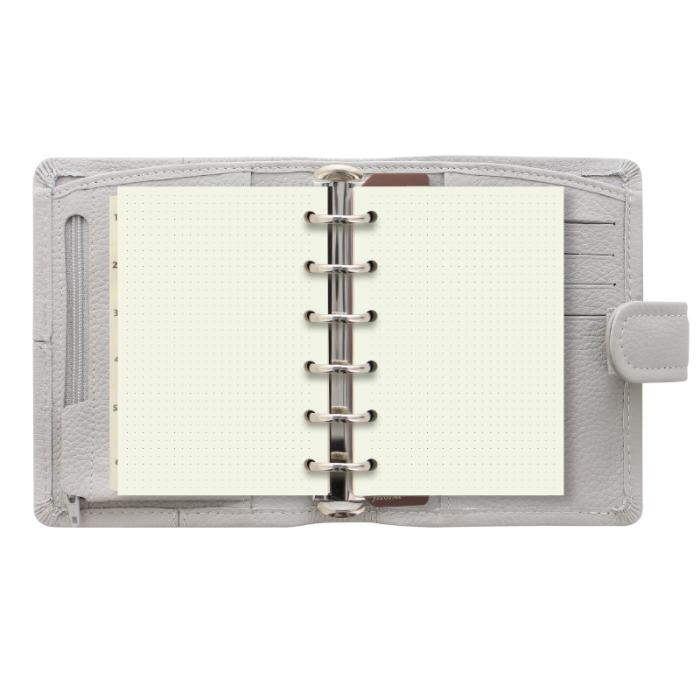 Filofax Classic Stitch Pocket Grå