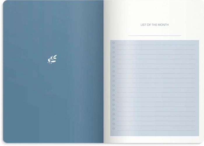 Kalender Week Planner Blue undated