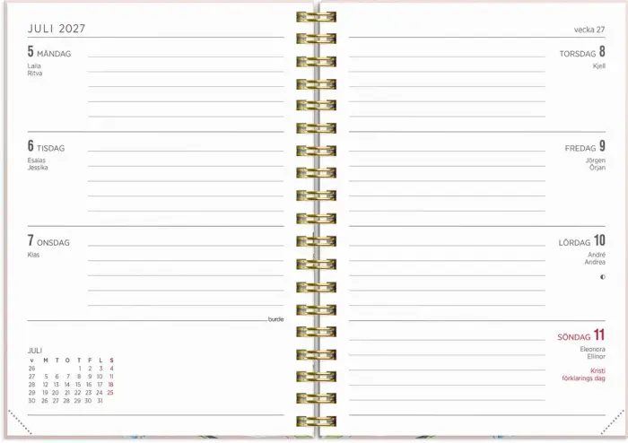 Kalender Senator A6 Story ängsblomma 2027