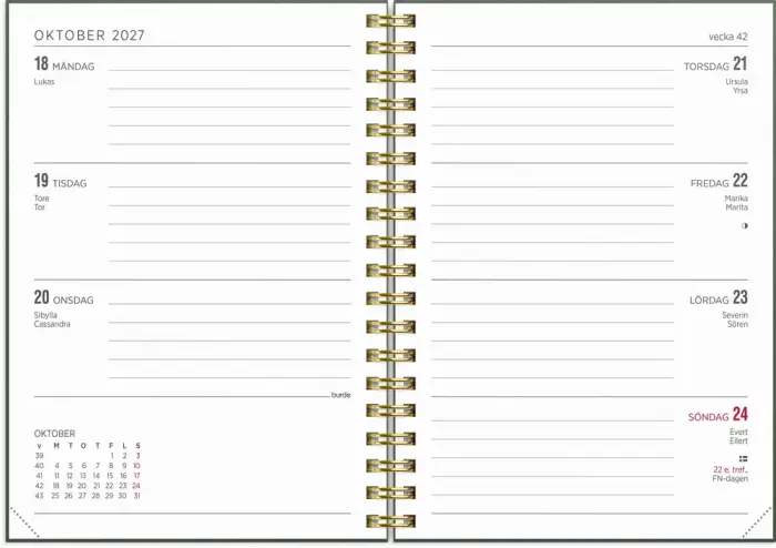 Kalender Senator A6 Story pensé 2027