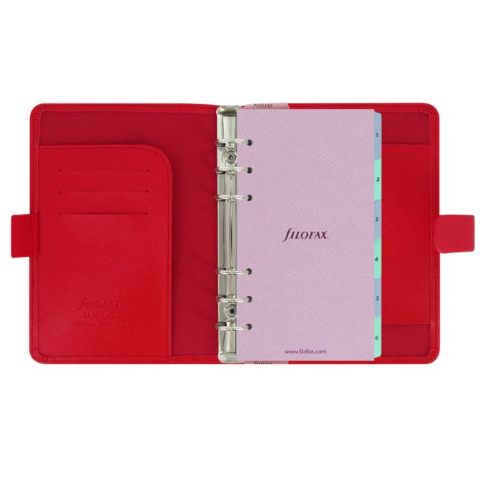 Filofax Saffiano Personal röd