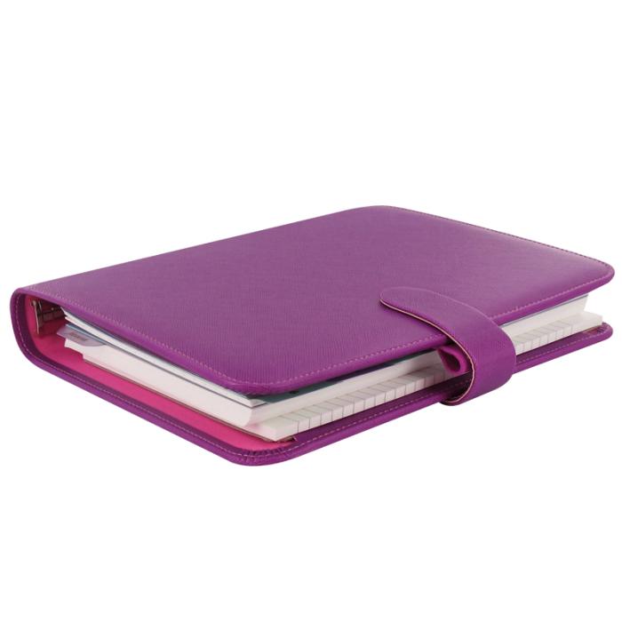 Filofax Saffiano A5 hallonröd