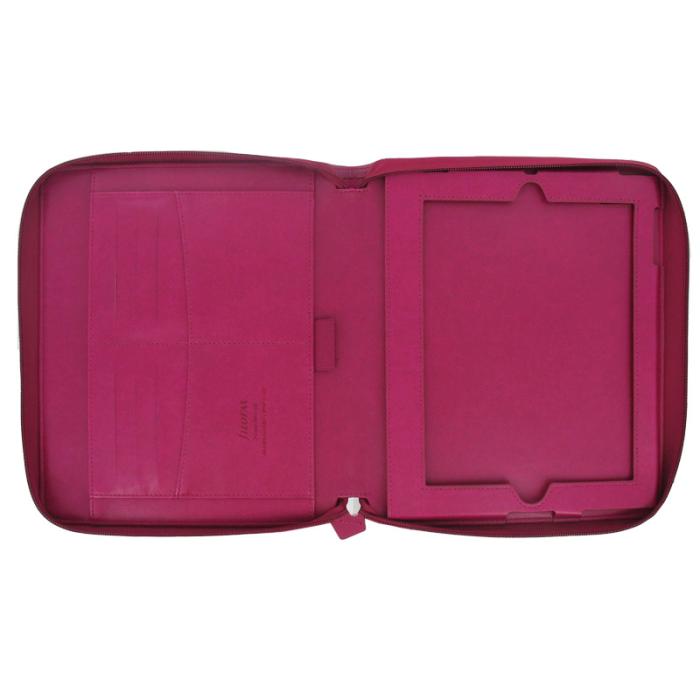 Filofax Pennybridge A5 zip med iPad hållare hallonröd rea