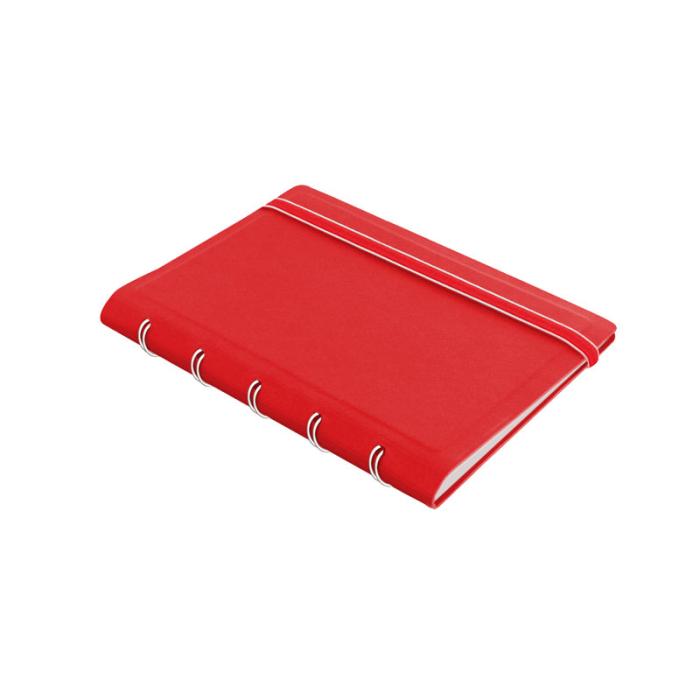 Filofax Notebook röd linjerad pocket