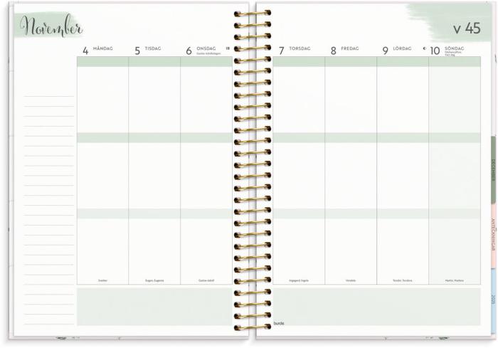 Life Organizer Blommor 2024