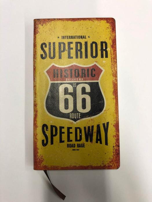 Anteckningsbok Route 66 olinj