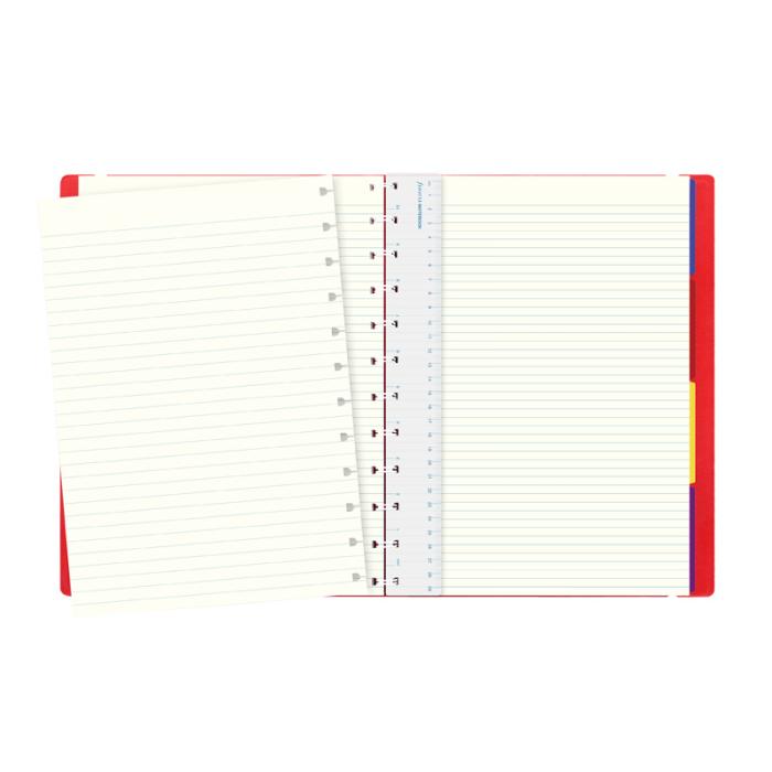 Filofax Notebook A4 linjerad röd