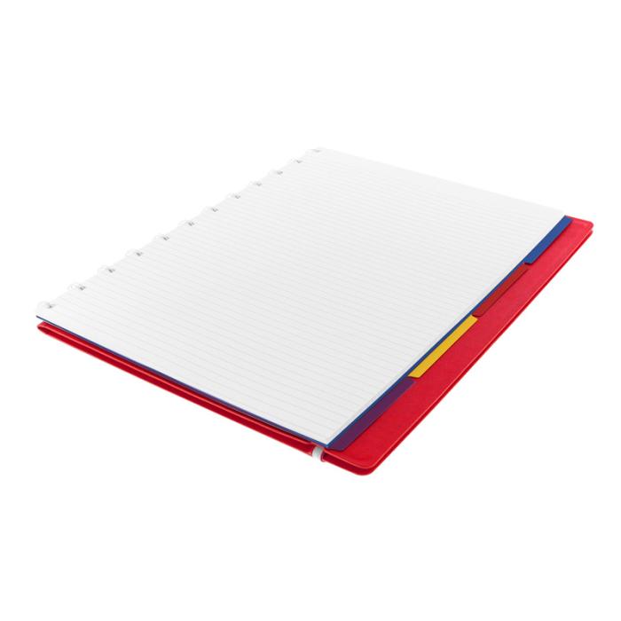 Filofax Notebook A4 linjerad röd