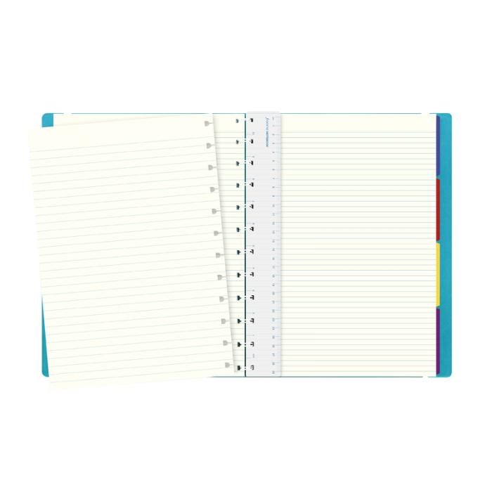 Filofax Notebook A4 linjerad Aqua