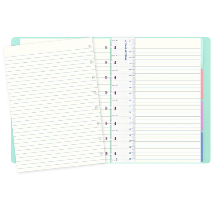 Filofax A5 Classic Notebook Linjerad Duck Egg