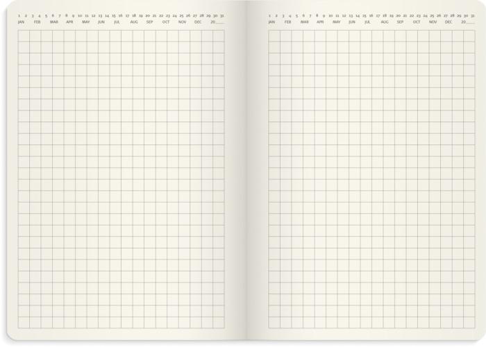 Liten veckokalender Forma Deluxe svart 2026