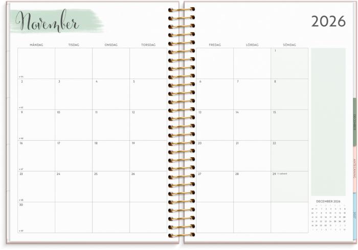 Kalender 2025 Life Organizer rosa