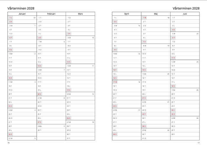 Stora lärarkalendern för klasslärare 2026/2027
