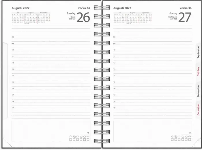 Kalender Dagbok Eco Line 2027