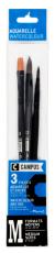 Syntetpenselset Campus 3 watercolour brushes M