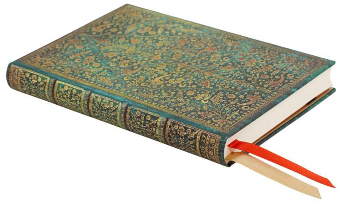 Kalender Paperblanks 18-months Mini Horizontal Emerald Flower 