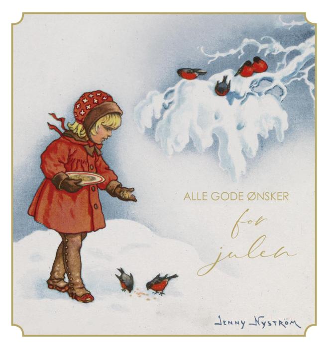 Julkort Cancerfonden 10-pack Räv och tomte/Rävar vid sjö