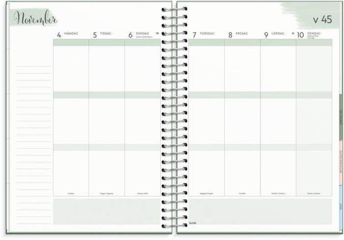 Life Organizer grön 2024