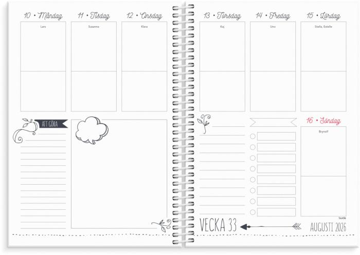 Kalender 2026 Doodle 