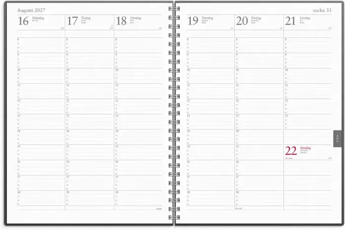 Kalender Veckojournal Eco Line 2027